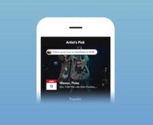Añade fotos y las fechas de la gira en la parte superior de tu perfil de artista en Spotify